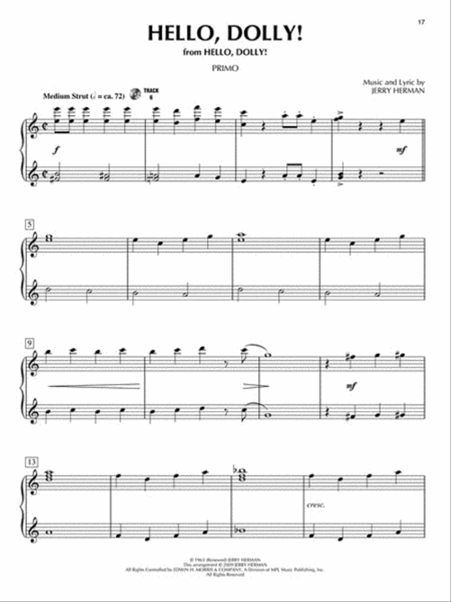 Broadway Classics Broadway Classics 1 Piano, 4-Hands scores gallery preview page 6