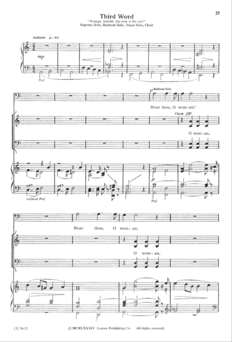 The Seven Last Words of Christ 4-Part scores gallery preview page 27