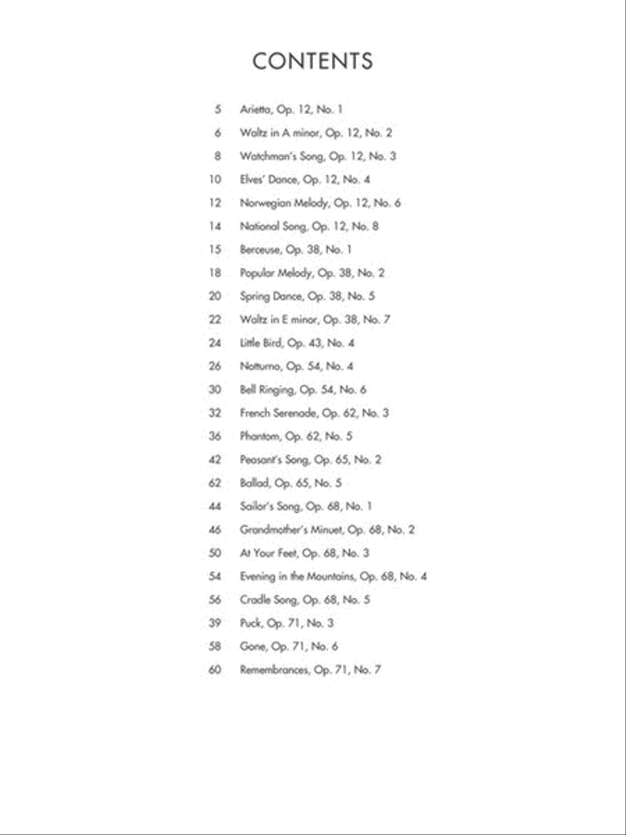 Grieg – Easier Lyric Pieces for Piano Grieg – Easier Lyric Pieces for Piano Piano Solo scores gallery preview page 2