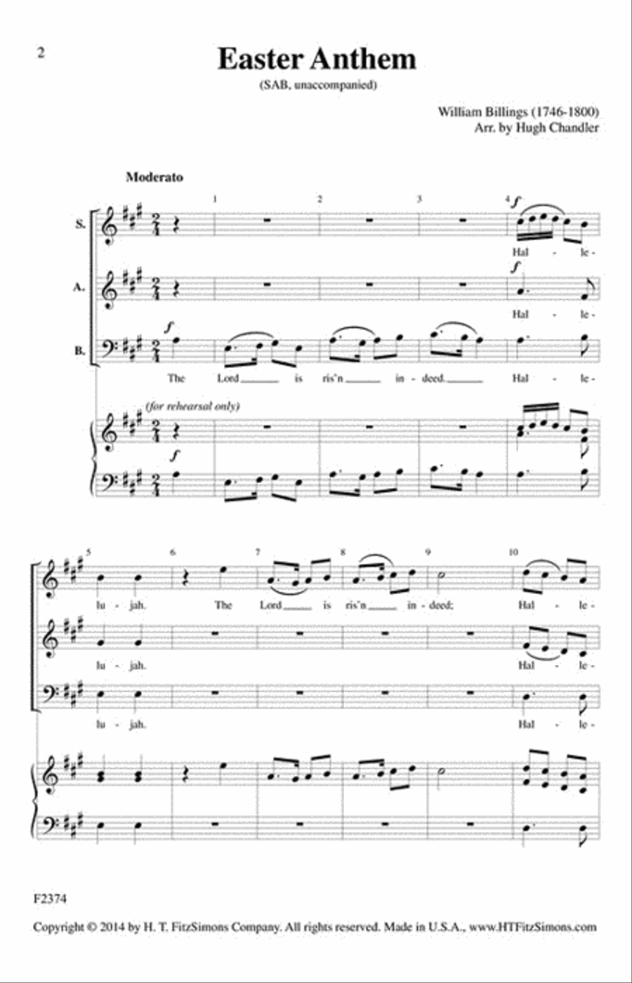 Easter Anthem 3-Part scores gallery preview page 2