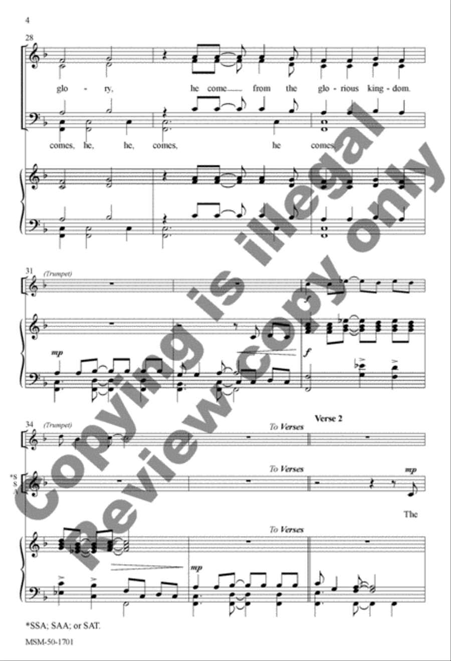 The Virgin Mary Had a Baby Boy 4-Part scores gallery preview page 13