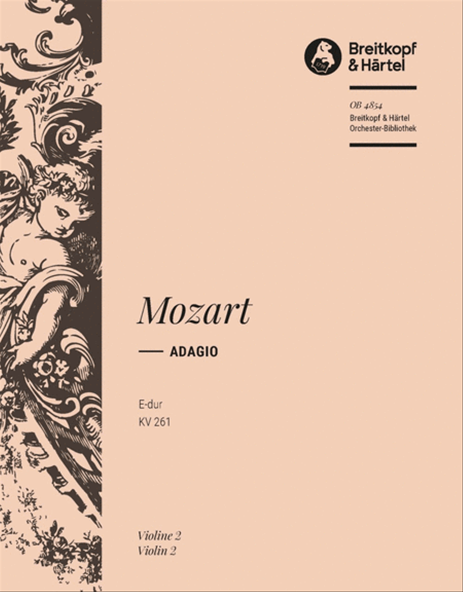 Adagio in E major K. 261 Adagio in E major K. 261 Orchestra scores gallery preview page 1