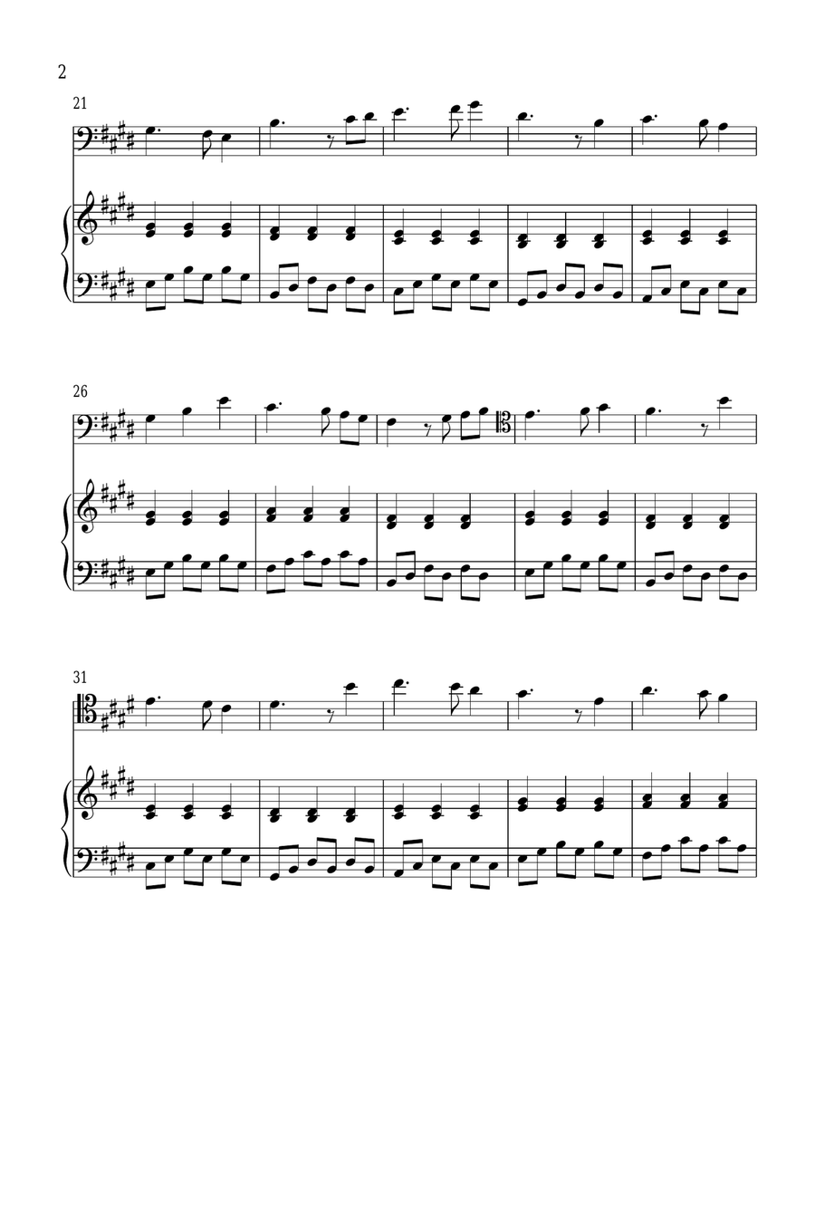 Meditation Piano scores gallery preview page 2