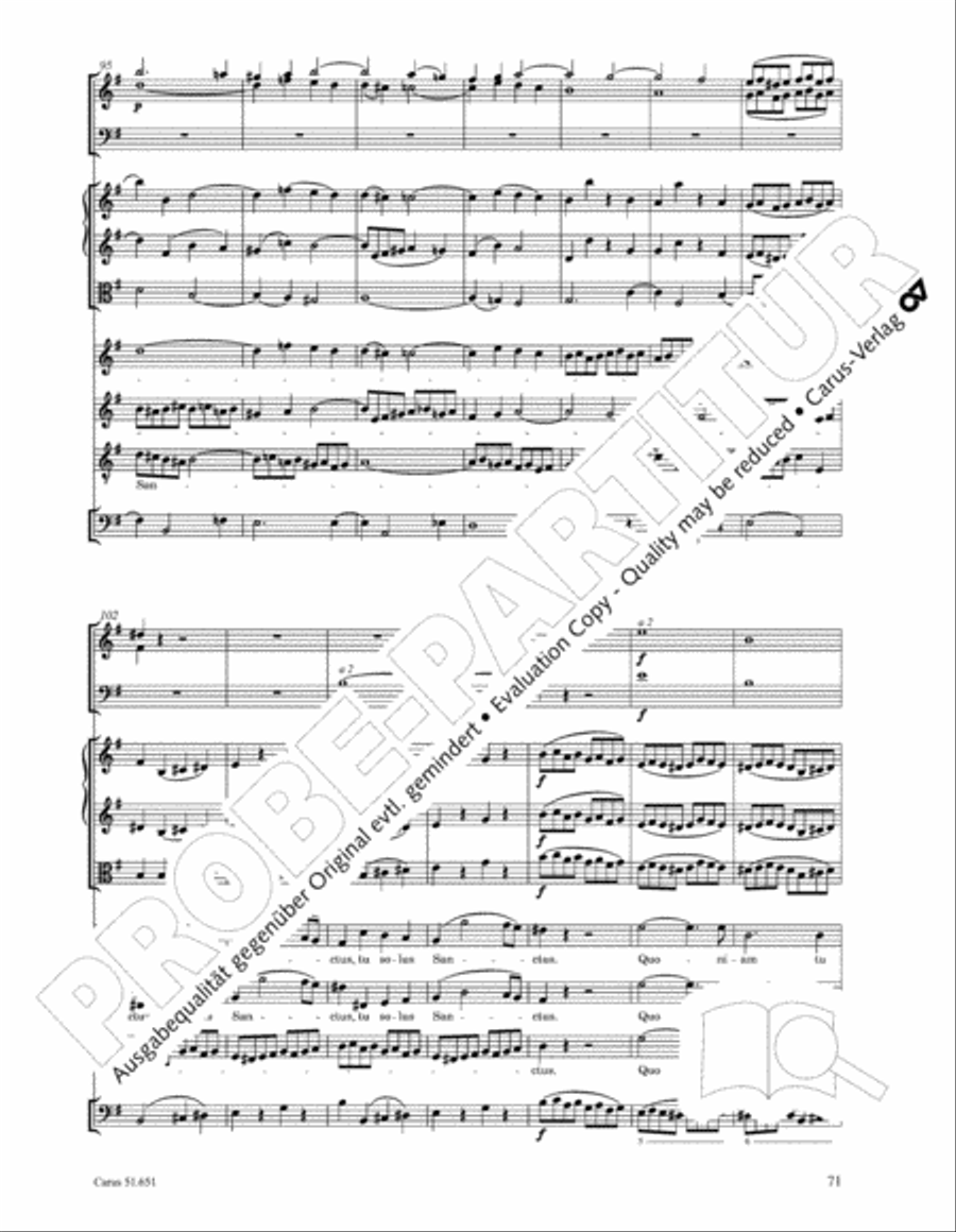 C Minor Mass, K. 427 (Missa in c KV 427) 4-Part scores gallery preview page 87