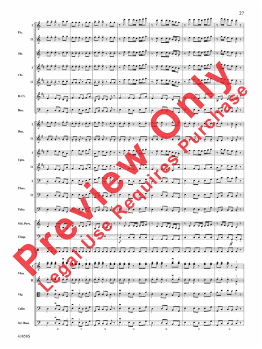 A Northumbrian Folk Song Suite Full Orchestra scores gallery preview page 28