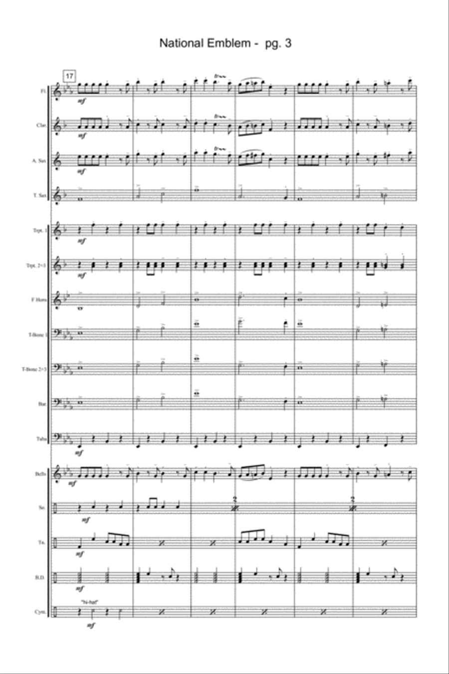 National Emblem National Emblem Marching Band scores gallery preview page 4