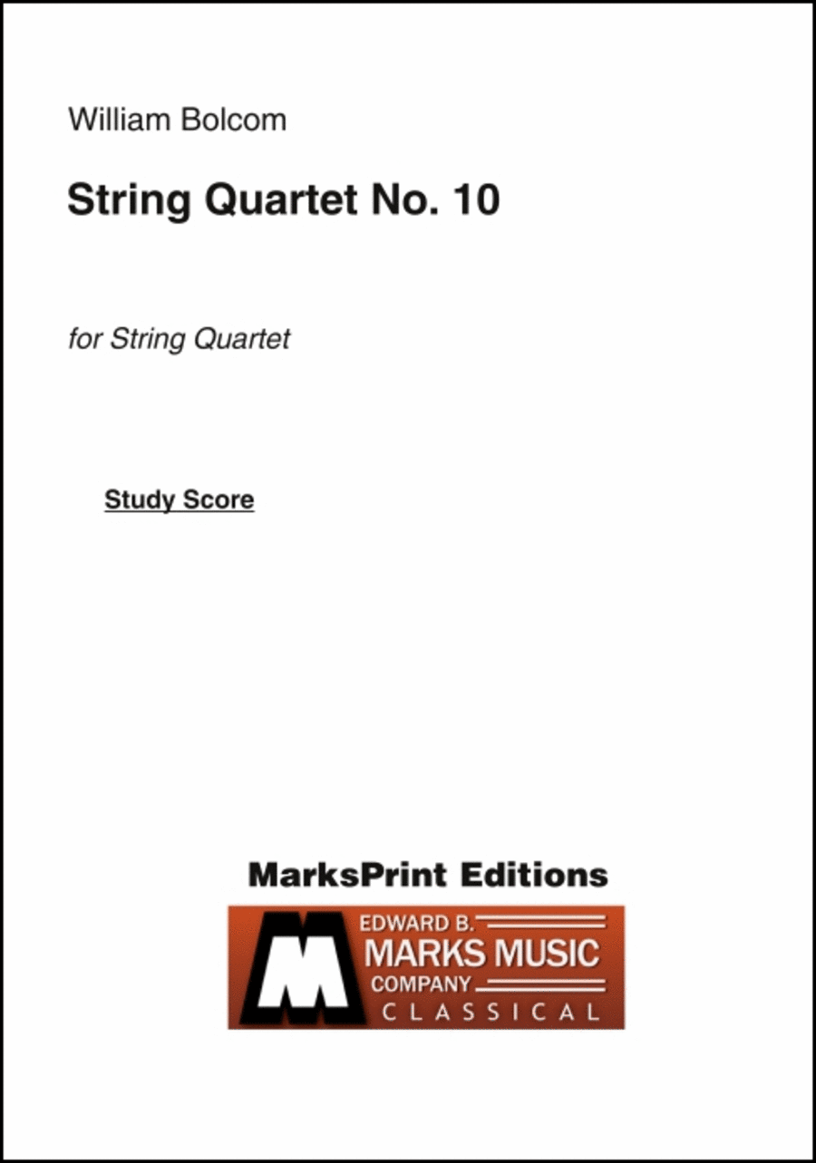String Quartet No. 10 (score)