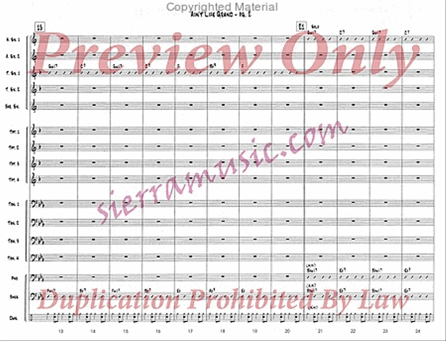 Ain't Life Grand Ain't Life Grand Big Band scores gallery preview page 3