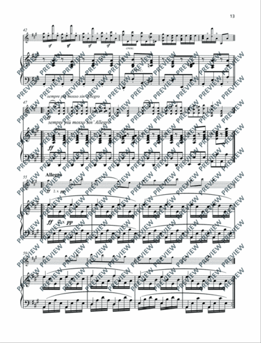 Henri Vieuxtemps Repertoire Violin Solo scores gallery preview page 14
