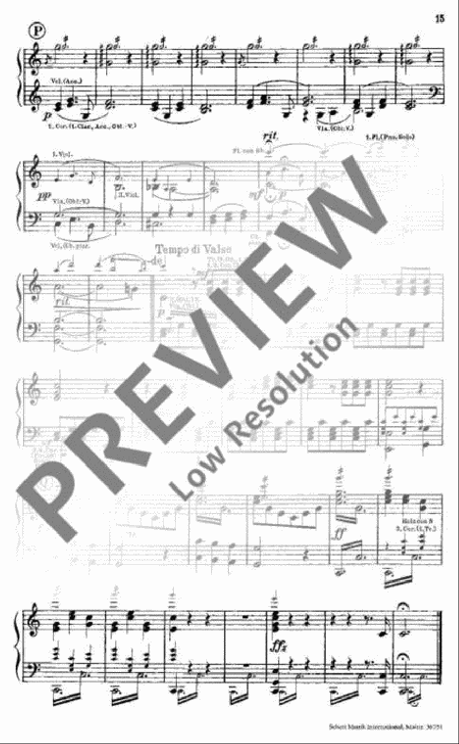 Emperor Waltz Orchestra scores gallery preview page 16