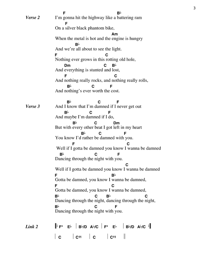 Bat Out Of Hell Guitar scores gallery preview page 3