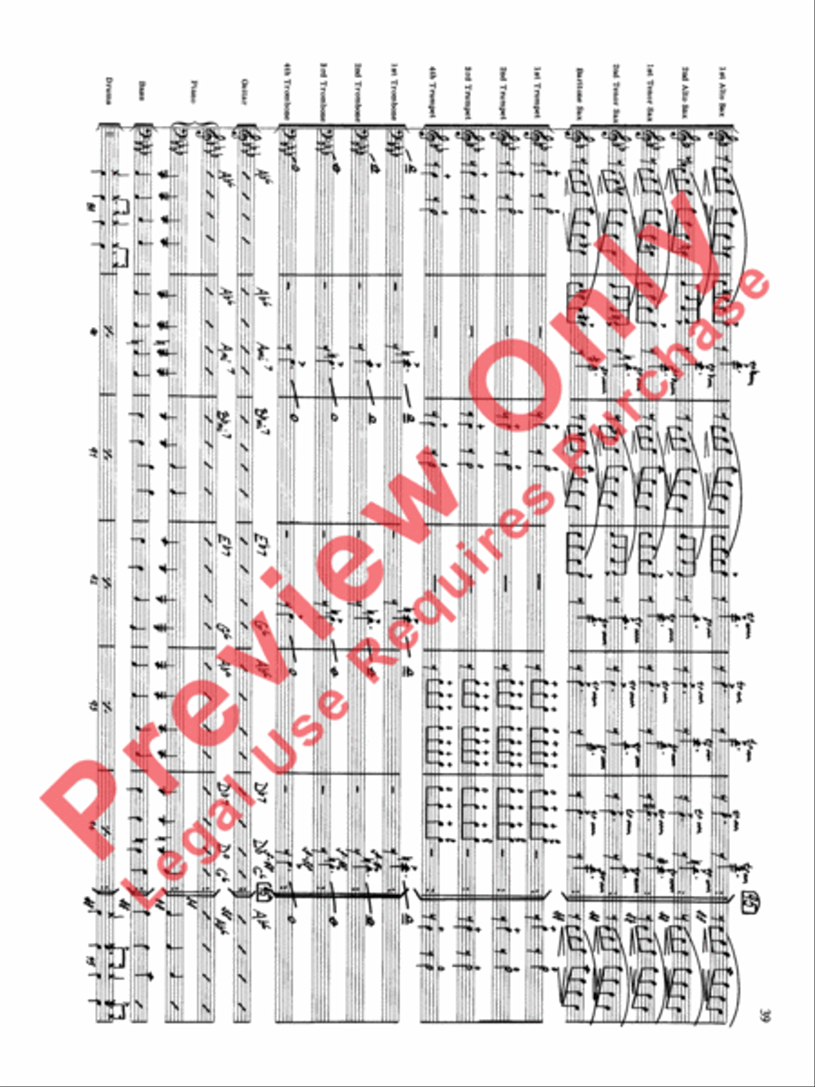 Original Big Band Sounds Big Band scores gallery preview page 40