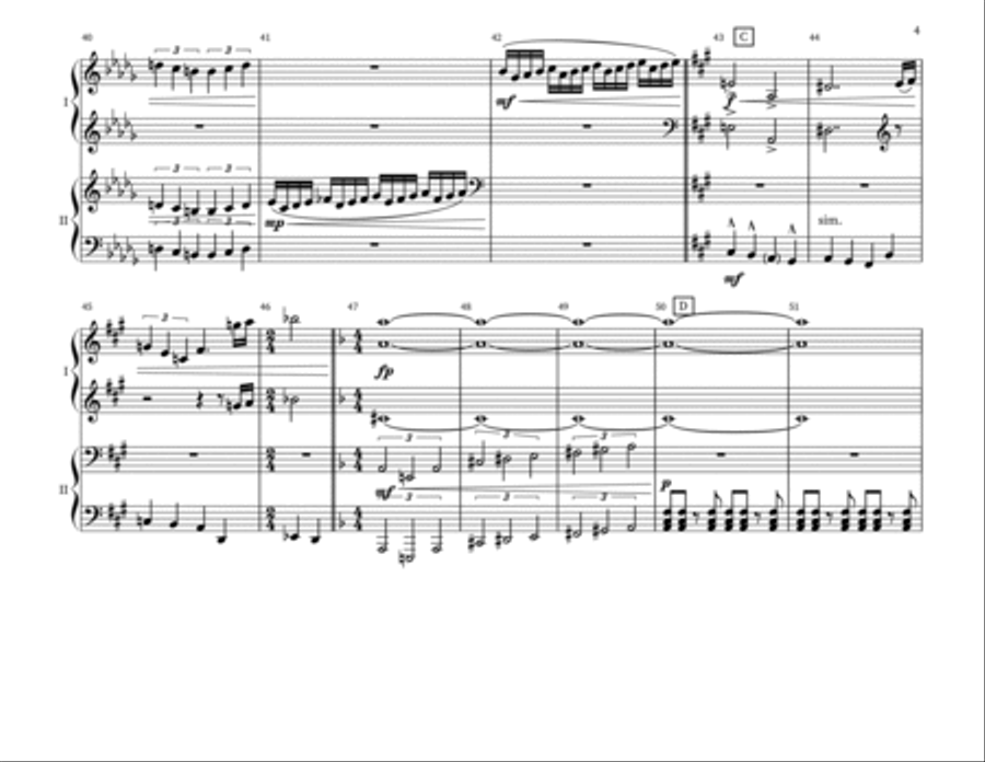 Back To The Future Piano Duet scores gallery preview page 4
