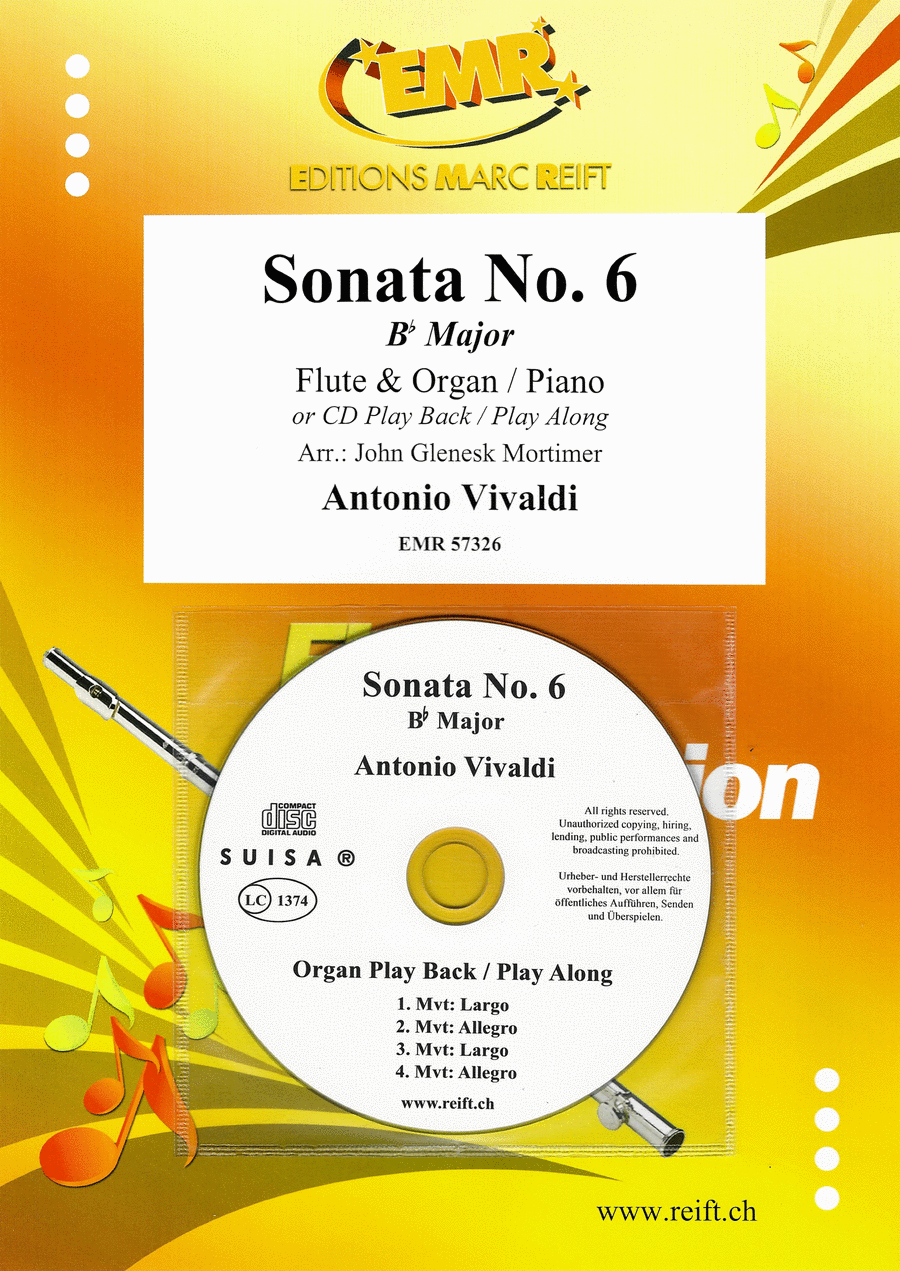 Sonata No. 6 Sonata No. 6 Flute Solo scores gallery preview page 1