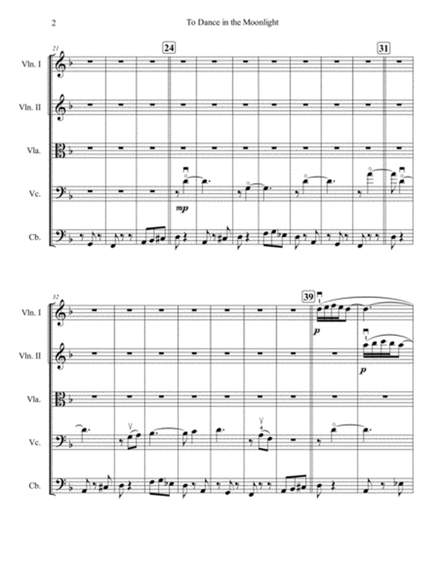 To Dance In The Moonlight (score only)