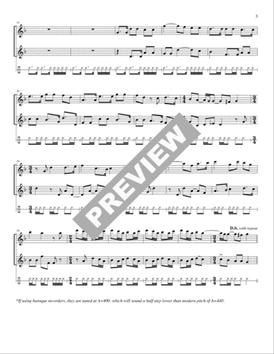 Il est bel et bon - Instrument edition Recorder scores gallery preview page 2