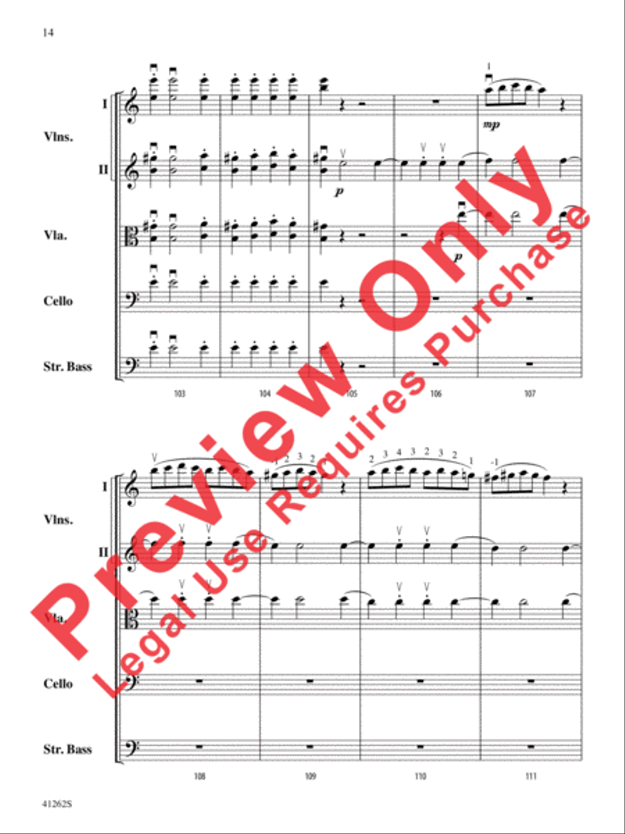 Cosi Fan Tutte String Orchestra scores gallery preview page 15