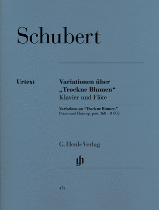 Book cover for Variations on “Trockne Blumen” in E minor, Op. Posth. 160, D 802