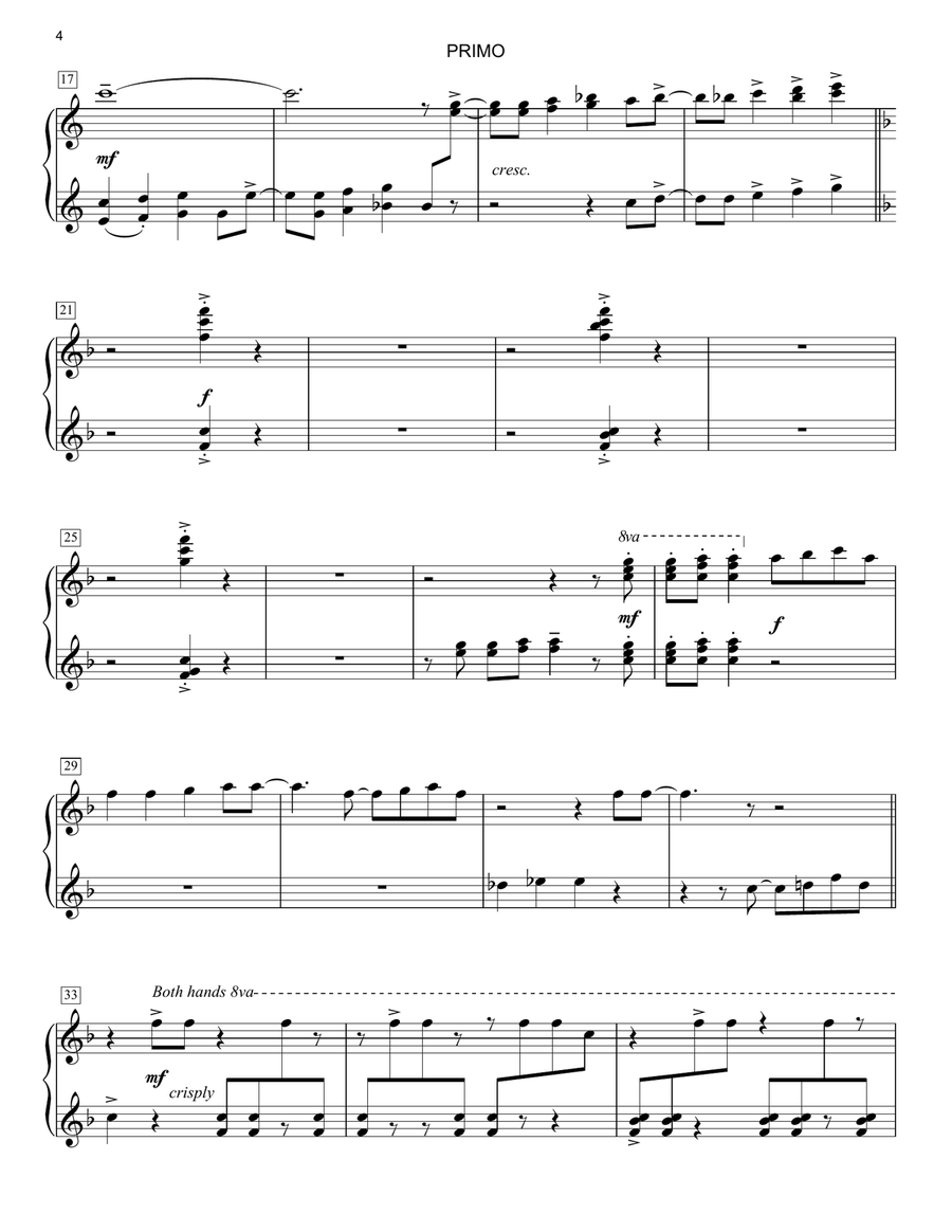 What Is This Feeling? (from Wicked) (arr. Carol Klose) 1 Piano, 4-Hands scores gallery preview page 4