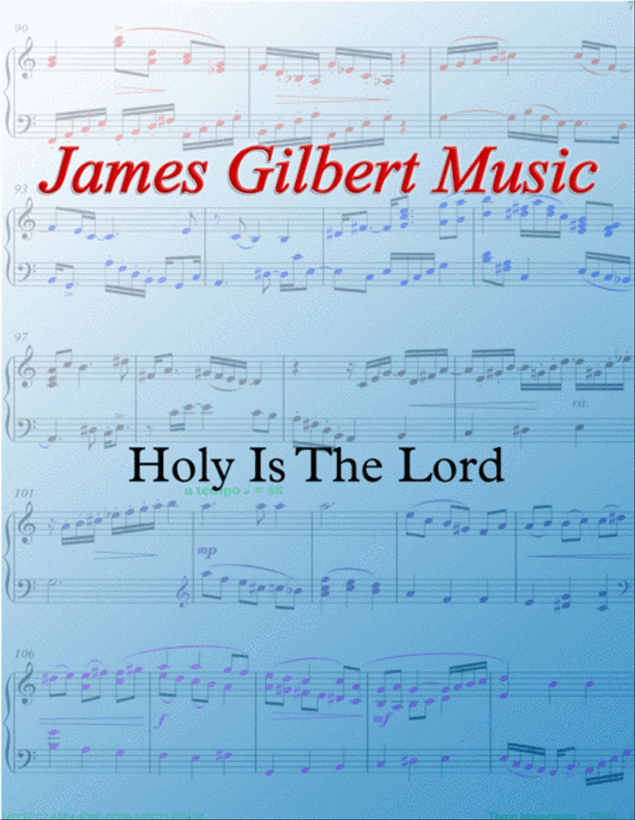 Holy Is The Lord Holy Is The Lord Organ Solo scores gallery preview page 1
