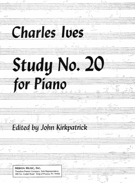 Charles Ives : Study #20