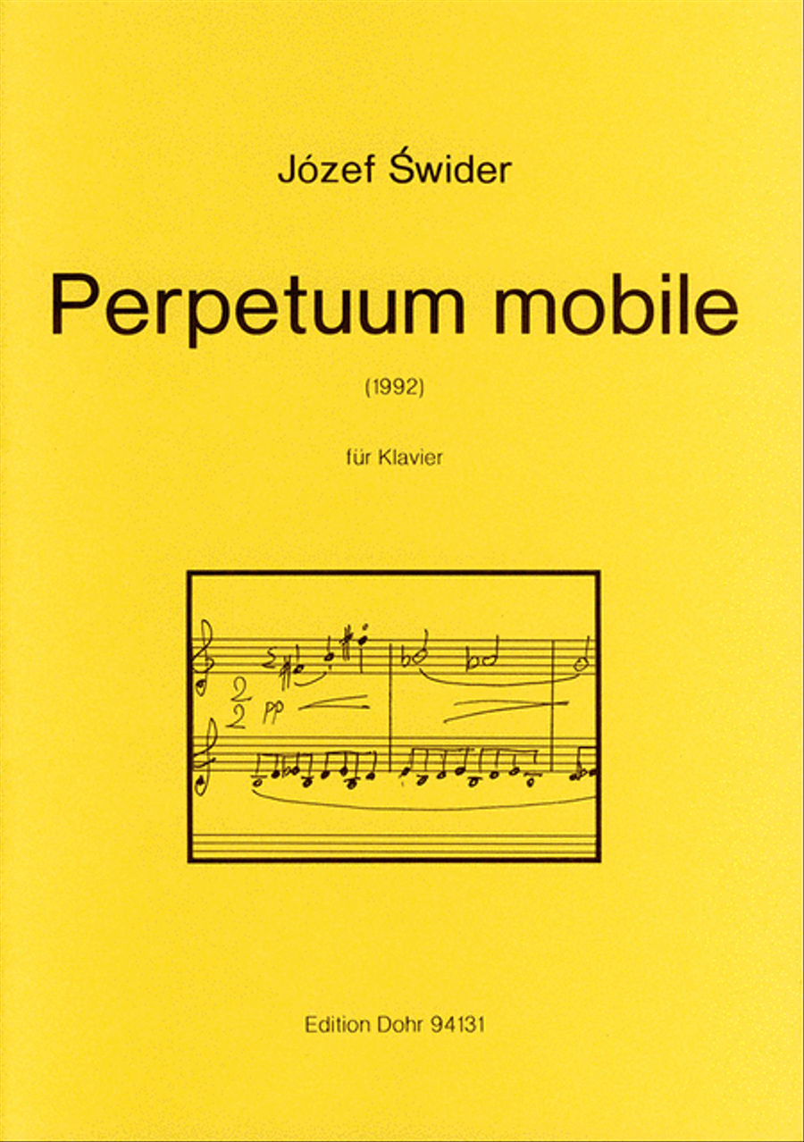 Perpetuum mobile für Klavier (1992) Piano Solo scores gallery preview page 1