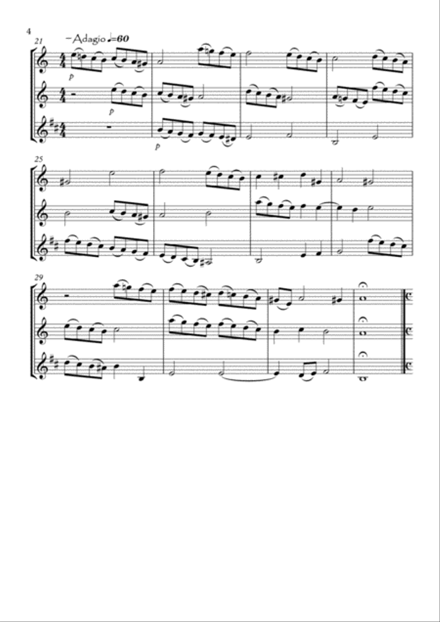 Sonata No.4 Woodwind Trio scores gallery preview page 4