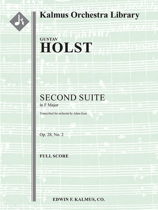 Book cover for Second Suite in F, Op. 28