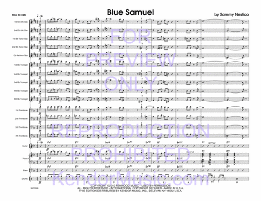 Blue Samuel (Full Score)