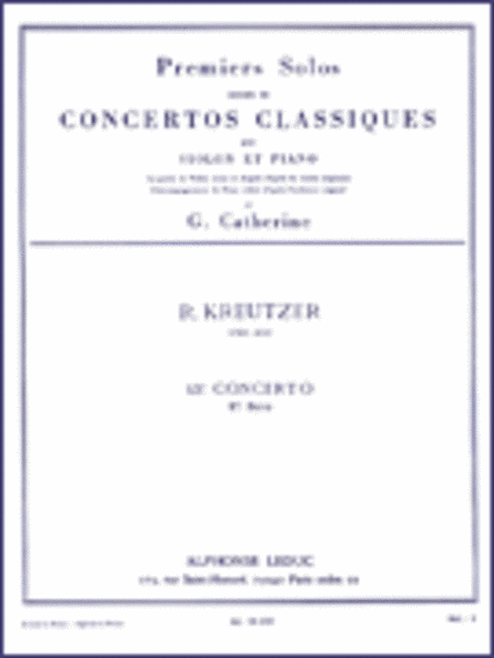 Premier Solos Concertos Classiques - Concerto No. 13, Solo No. 1