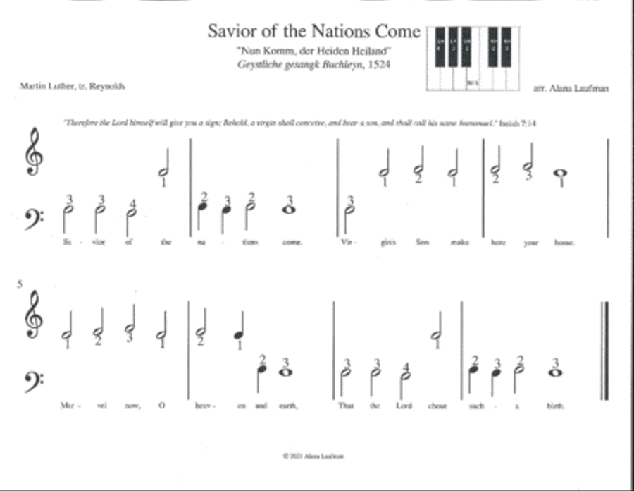 Playing the Faith: Hymns for Pre-Notation Musicians Vol. 1 Piano Method scores gallery preview page 2