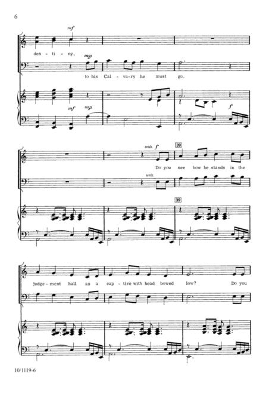 Lenten Carol 4-Part scores gallery preview page 6