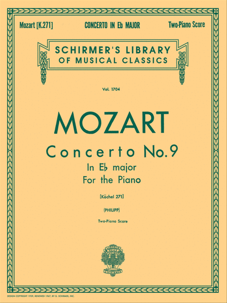 Concerto No. 9 in Eb, K.271 Piano scores gallery preview page 1
