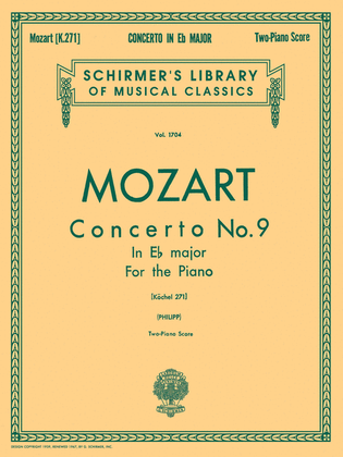 Book cover for Concerto No. 9 in Eb, K.271