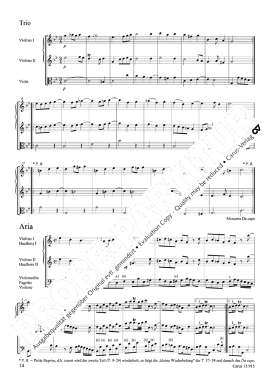 Suite in C minor Oboe scores gallery preview page 15