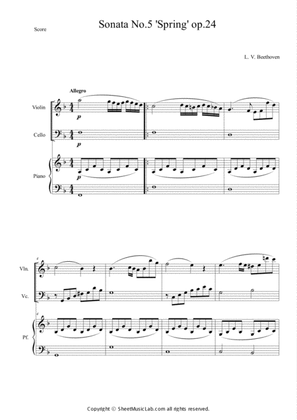 Violin Sonata in F major, op. 24, Spring