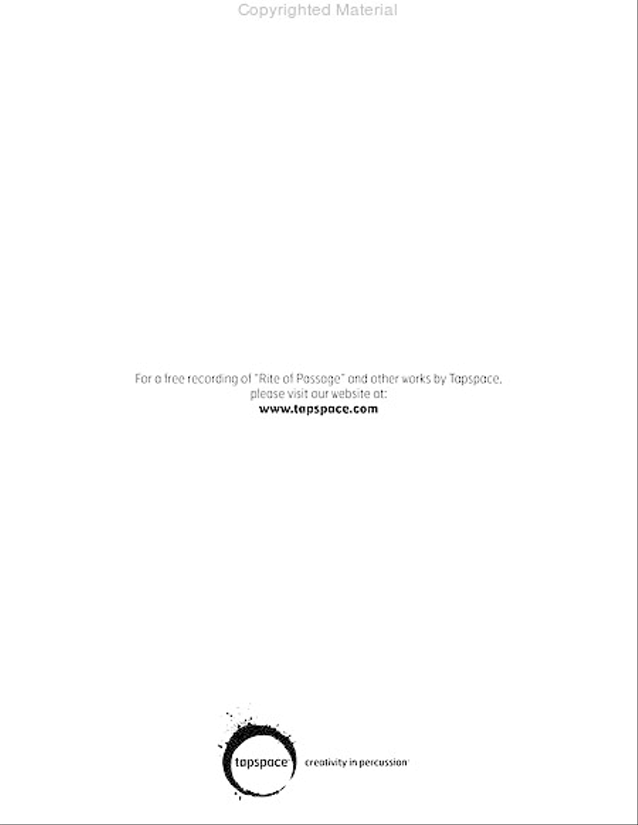 Rite of Passage Rite of Passage Percussion Ensemble scores gallery preview page 5