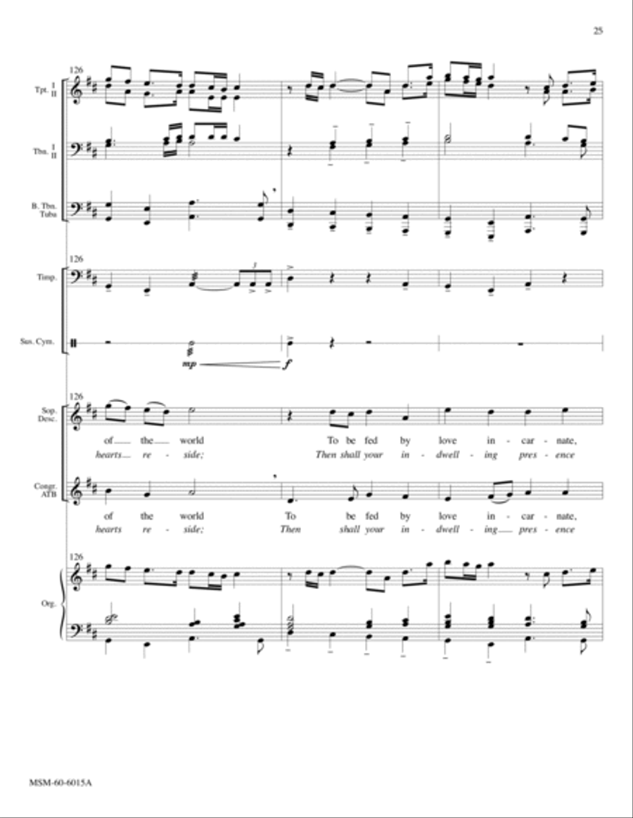 Sound the Bell of Holy Freedom Come to Us, O Holy Spirit (Full Score) Choir scores gallery preview page 29