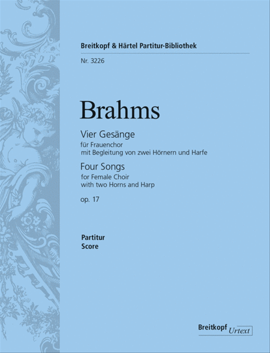 4 Songs Op. 17 SSA scores gallery preview page 1