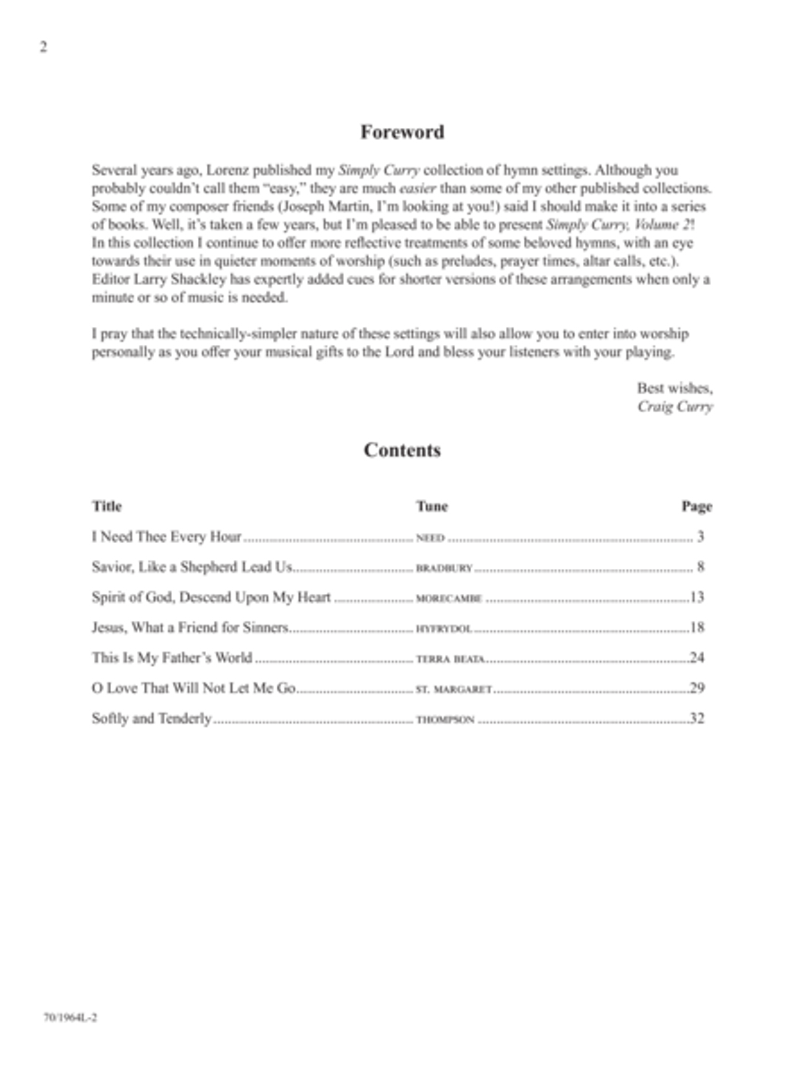 Simply Curry, Vol. 2 Simply Curry, Vol. 2 Piano Solo scores gallery preview page 2