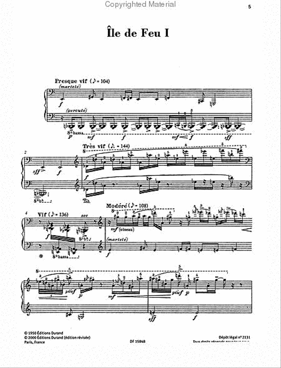 4 Études de rythme Piano Solo scores gallery preview page 2