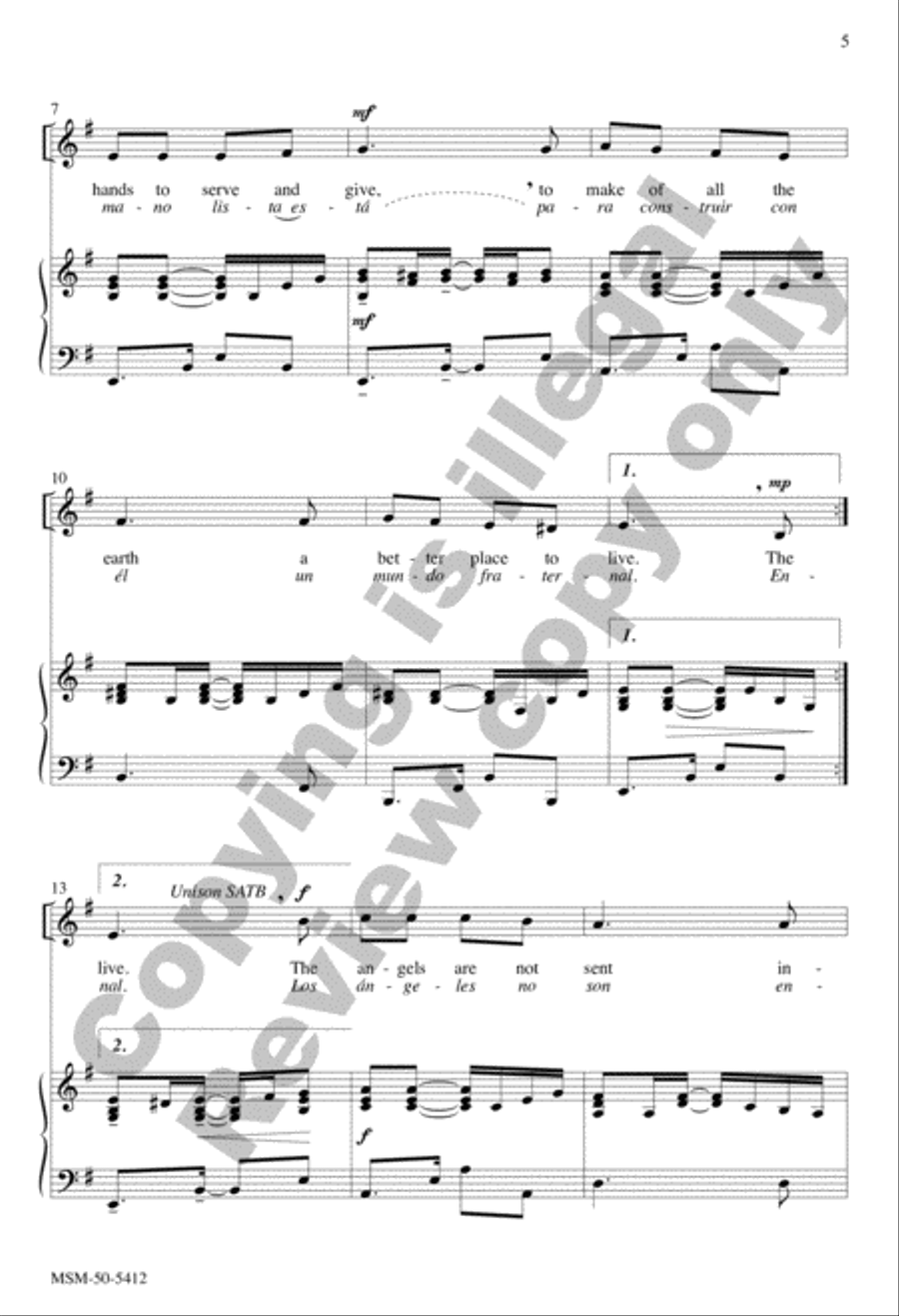 The Lord Now Sends Us Forth (Enviado soy de Dios) SA scores gallery preview page 5