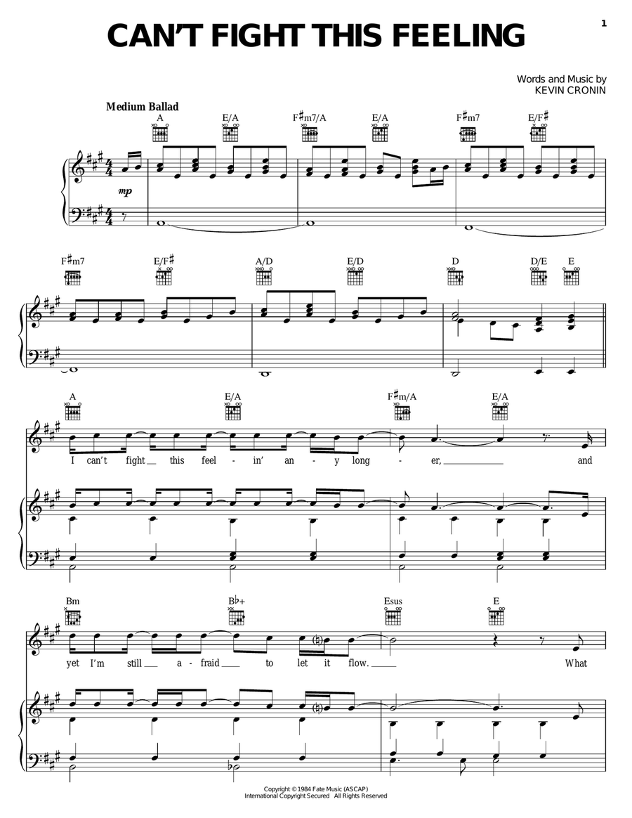 Can't Fight This Feeling Acoustic Guitar scores gallery preview page 1