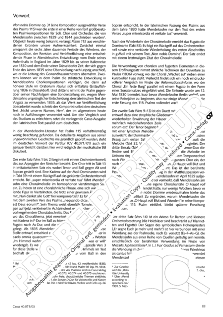 Psalm 115 (Der 115. Psalm) SSAATTBB scores gallery preview page 4