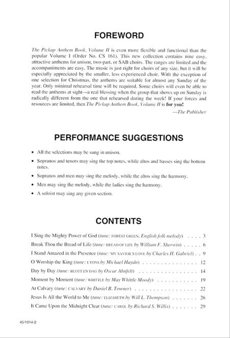 The Pick-Up Anthem Book, Vol. 2 3-Part scores gallery preview page 3