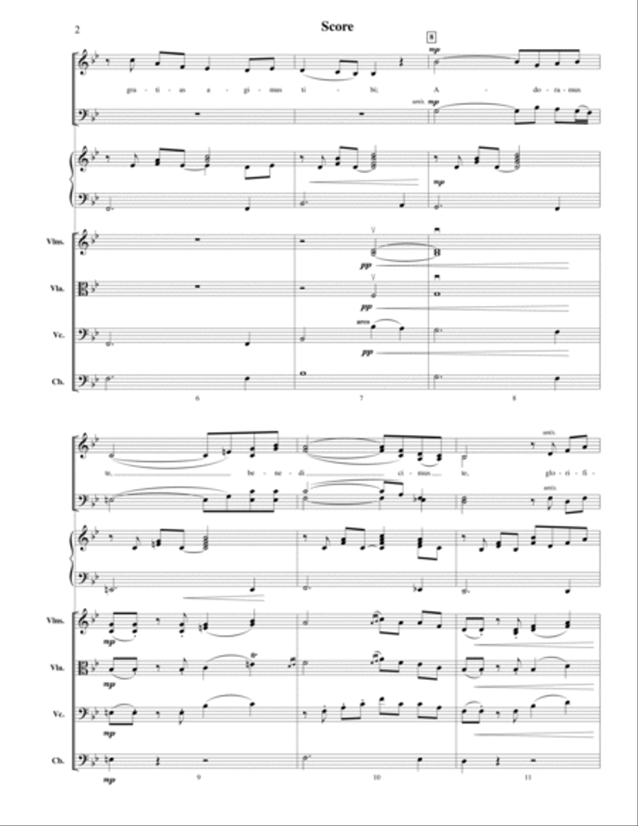 Adoramus Te - Conductor Score (Full Score) Choir scores gallery preview page 2