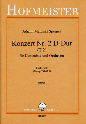 Book cover for Konzert (Nr. 2) D-Dur fur Kontrabass und Orchester (T2) / Partitur