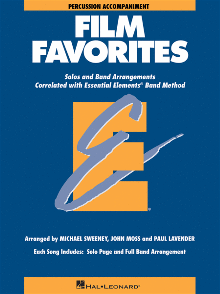 Book cover for Film Favorites - Percussion Accompaniment