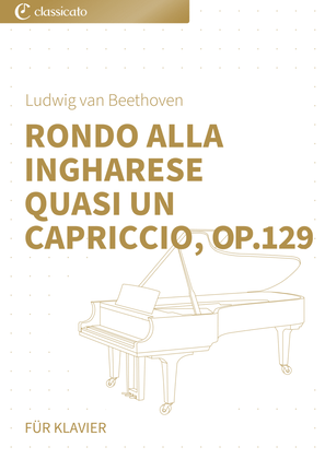 Book cover for Rondo alla ingharese quasi un capriccio, op. 129