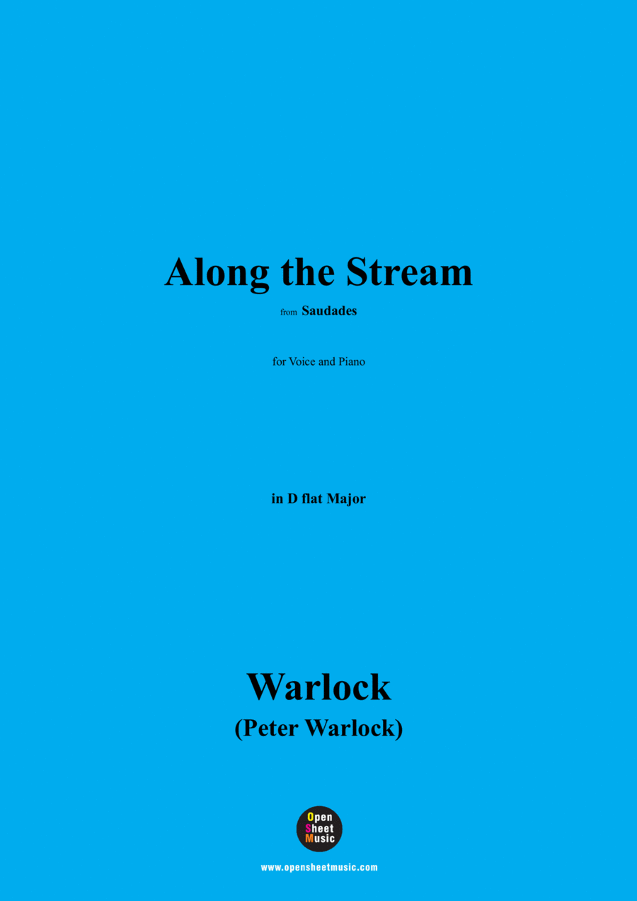 Warlock-Along the Stream,in D flat Major Voice scores gallery preview page 1
